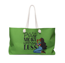 Load image into Gallery viewer, Pray More Worry Less Tote Bag MTO
