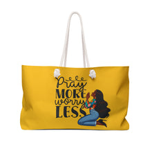 Load image into Gallery viewer, Pray More Worry Less Tote Bag MTO
