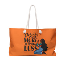 Load image into Gallery viewer, Pray More Worry Less Tote Bag MTO
