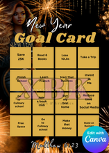 Load image into Gallery viewer, 2025 Bingo Goals Card
