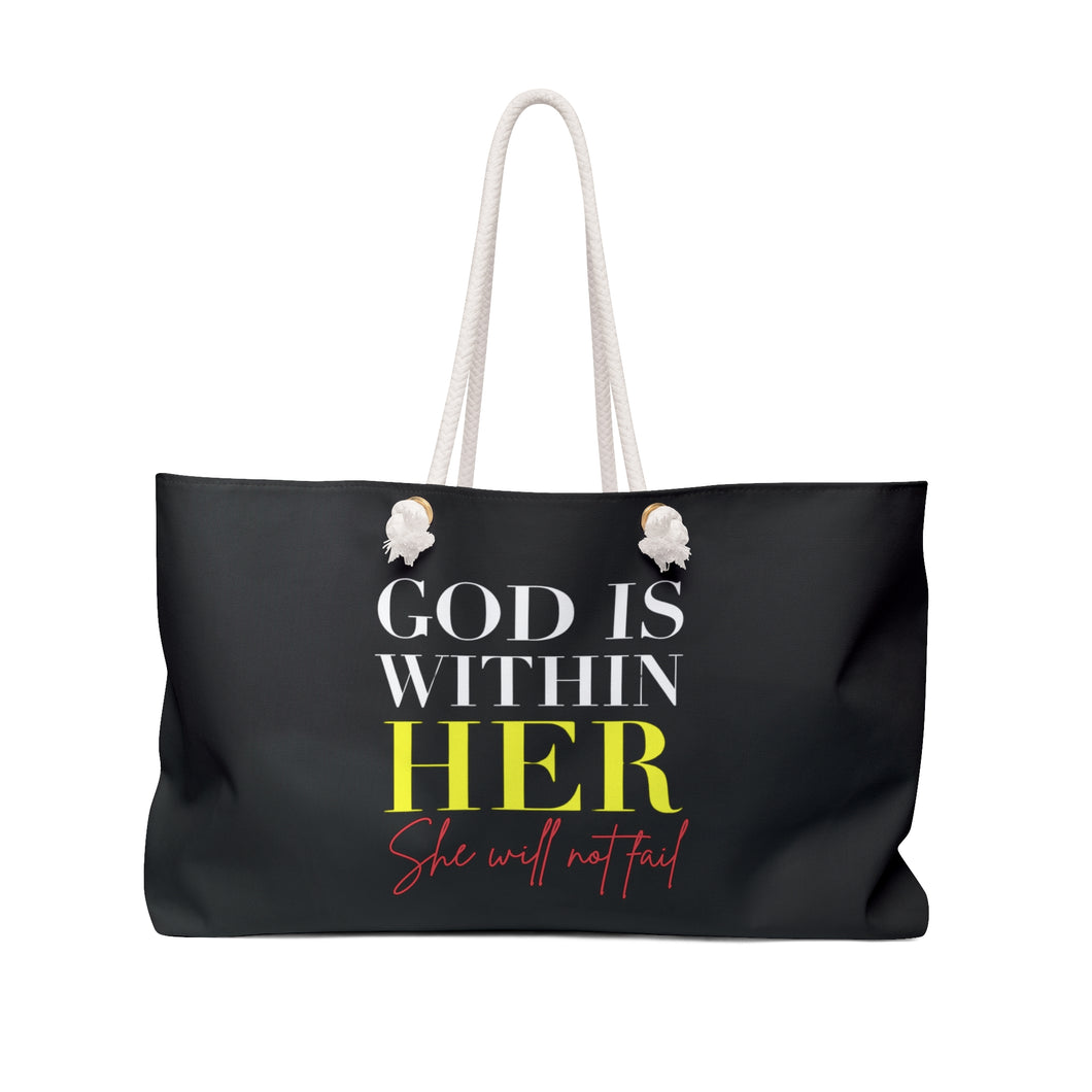 GOD is Within Her Tote Bag MTO