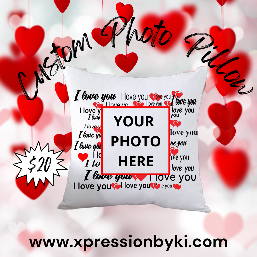 V-Day Custom Photo Pillow